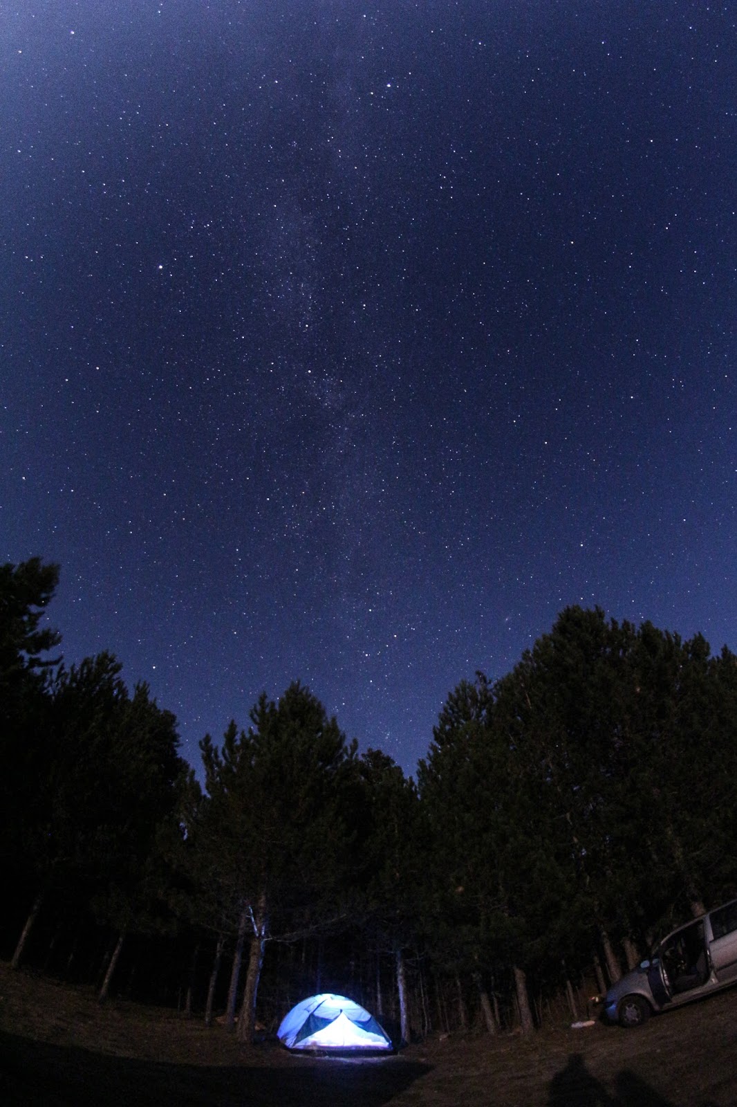Astronomy outing on Mount Parnon in November 2016