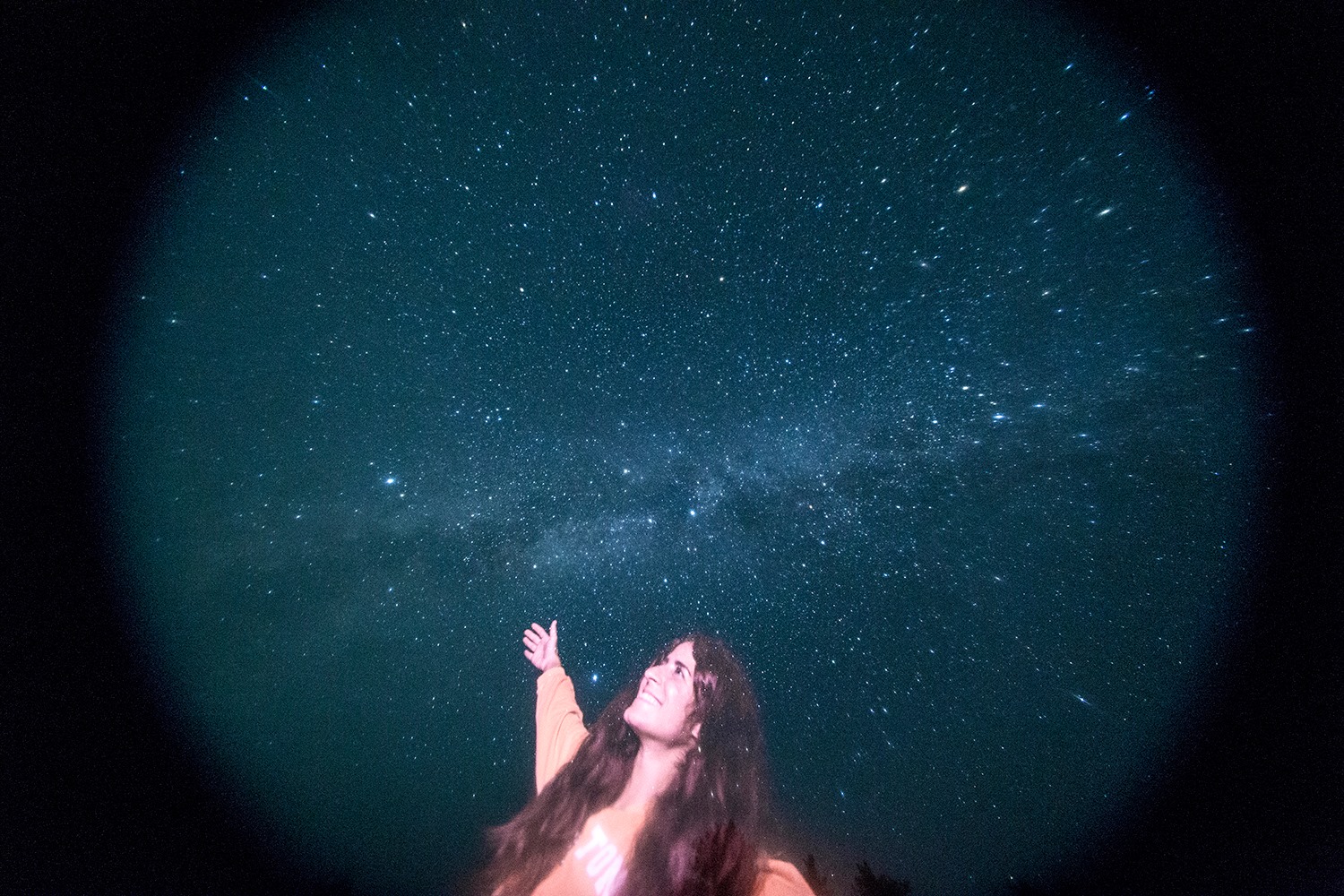 Stargazing during the Mount Parnon astronomy outing in November 2016